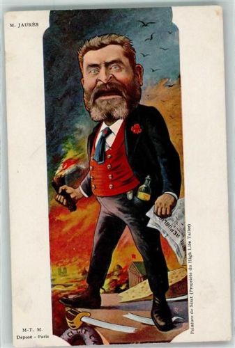 1900 M. Jaures Karikatur Politik AK