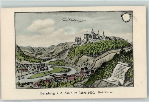 Dornburg im Jahre 1650 Nach Merian