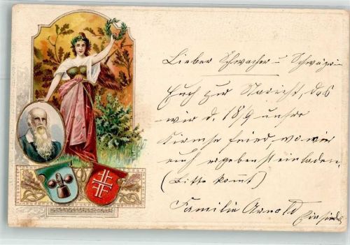 1904 Wappen Bahnpost Zug 1772