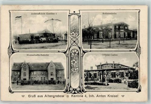 Altengrabow 1916 WK I Kantine 4 Soldatenheim Mannschaftsbaracke Offizier-Casino