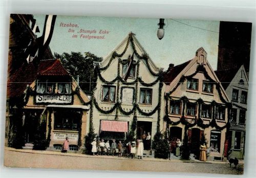 Itzehoe Gasthaus Die Stumpfe Ecke Girlandenschmuck