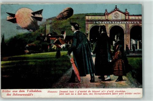 1925 Hannes und Zeppeline Verlag C. Fuchs 5020 AK