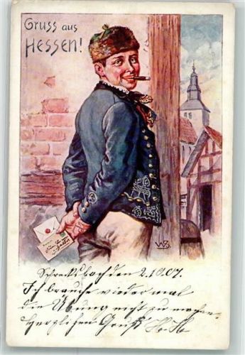 Hessen Tracht Briefe Rauchen Verlag Mandt Nr 110