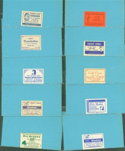 Roding Lot mit 14 Streichholzetiketten einige mehrfach