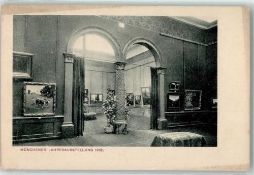 München 1902 Jahresausstellung im Glaspalast Architektur Jugendstil