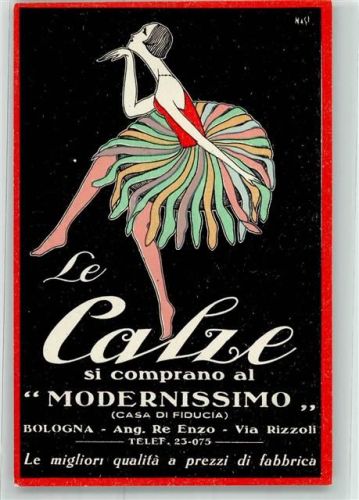 Bologna sign.Nasi Strumpfhosen Le Calze si comprano al Modernissimo