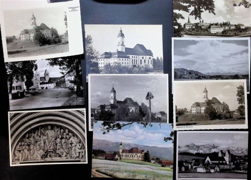 86989 W8924 Wies , Oberbay Steingaden und Umgebung Lot mit 21 AK Wallfahrtskirche Klosterkirche