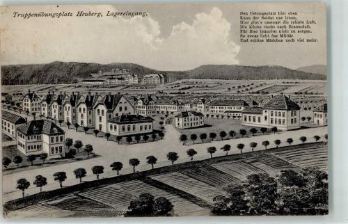 Heuberg 1915 Lagereingang Gedicht