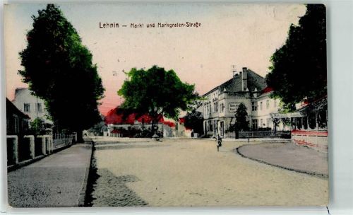 Lehnin Markt Margrafenstraße Radfahrer