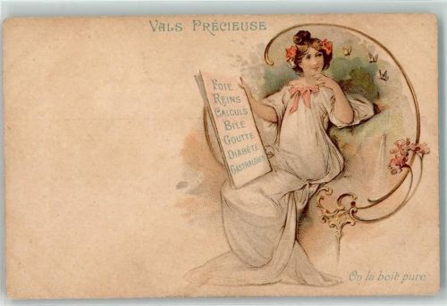 1899 Vals Precieuse Foie , Reins , Calculs, Bile , Goutte Diabete Gastralgies