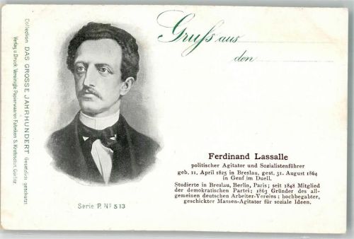 1900 Ferdinand Lassalle Poliotiker Serie P Nr. 513 Das Grosse Jahrhundert