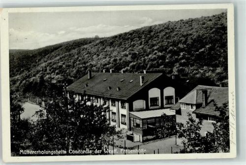 Herdorf Müttererholungsheim Concordia der Westf. Frauenhilfe Ort lt. Stempel