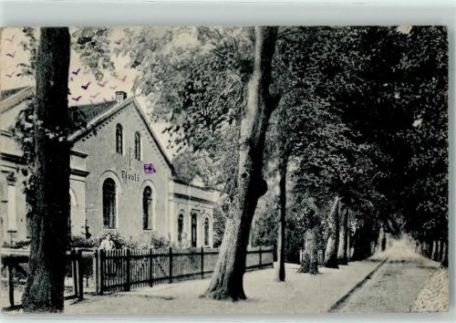 Varel 1918 Gruß vom Tivoli Gasthaus Allee Stempel Kommando Marinestation Nordsee U Abteilung Wilhelmshaven