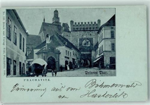 Prachatice 1898 Unteres Tor
