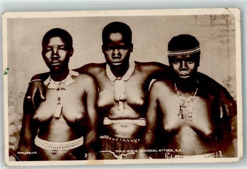 1910 Zulu Girls Foto AK