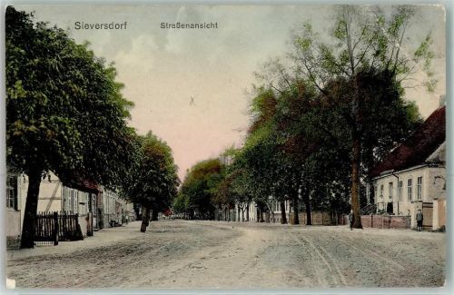 Sieversdorf 1911 Straßenansicht
