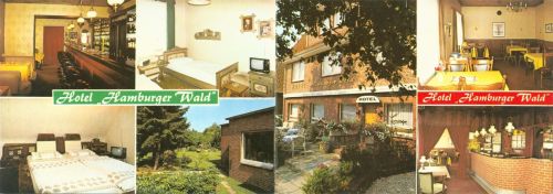 Schmalenbeck Hotel Hamburger Wald Innen-und Aussenansicht Klappkarte