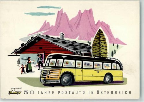 50 Jahre Postauto Omnibus in Österreich Entwurf: Atelier Harnisch