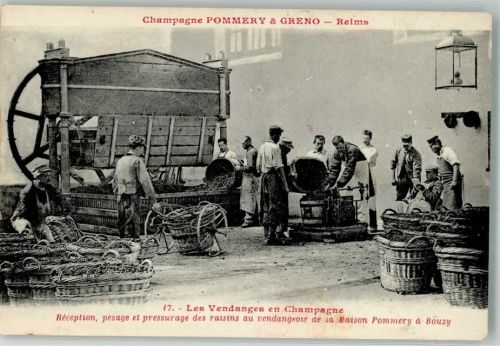 Reims Werbung Sekt Champagne Pommery & Greno Nr. 17 Beruf Presse