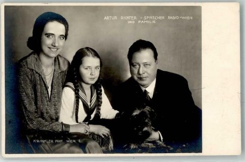 Artur Richter Sprecher Radio Wien u. Familie