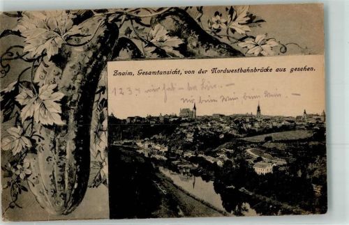 Znojmo von der Nordwestbahnbrücke gesehen
