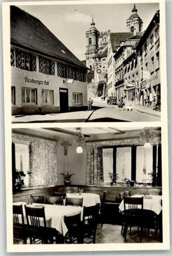 Weingarten Gasthaus Neuburger Hof Münsterplatz Oldtimer