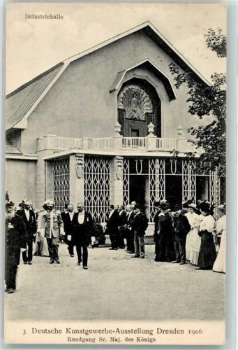 Dresden 1906 Jugendstil Architektur und König Wilhelm II