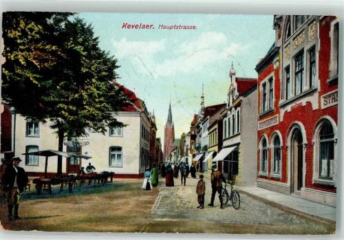 Kevelaer 1910 Hauptstraße Fahrrad