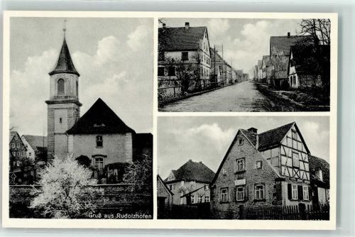Rudolzhofen Kirche Dorfstraße Fachwerkhaus