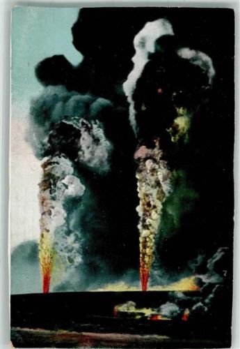 Baku 1912 Erdölfelder in Flammen
