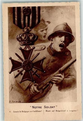 Notre Soldat sign A. Renault Orden Vise Paris Nr 2910