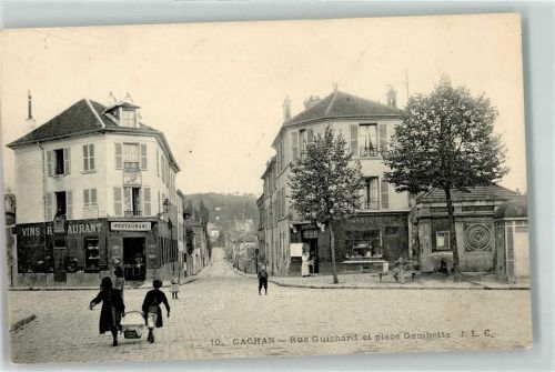 Cachan 1914 Rue Guichard et Place Cambetta