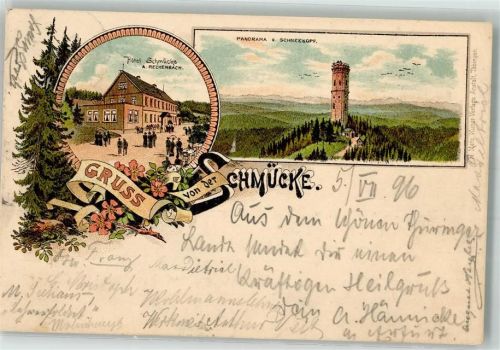 Gehlberg 1896 Hotel Schmücke Schneekopf