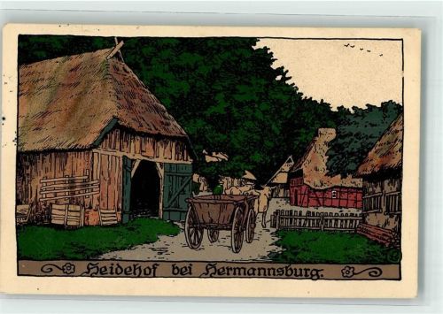 Hermannsburg 1918 Heidehof Feldpost WK I