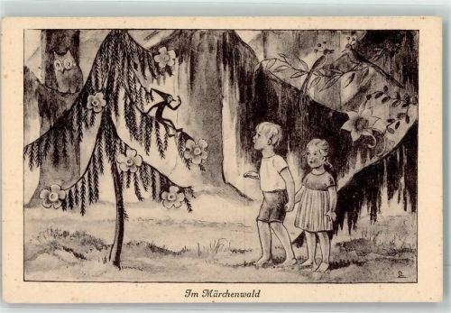 Verlag J. Henke Zürich Nr. 289 Kinder im Märchenwald