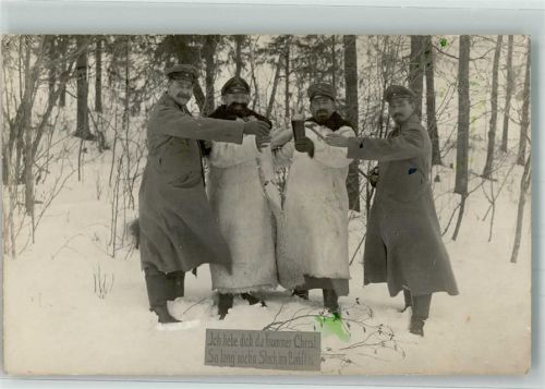 Eydtkuhnen 1916 Feldpost WK I Winter Kgl.Pr.Res.Sanit.Komp. 58 78.Res.Divis.