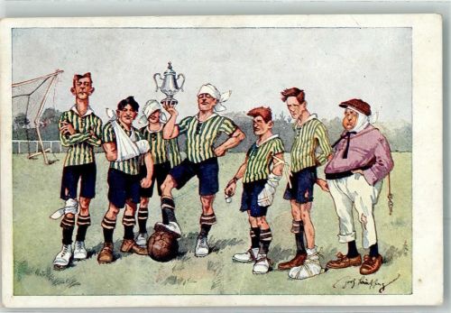 Verlag B.K.W.I 228-4 Fußball Humor Pokal