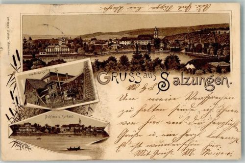 Bad Salzungen 1901 Ottmar Zieher Gradierhaus Schloss Kurhaus