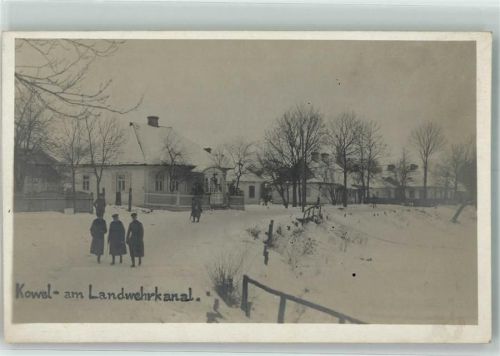Kowel Winter am Landwehrkanal Ort handschriftlich