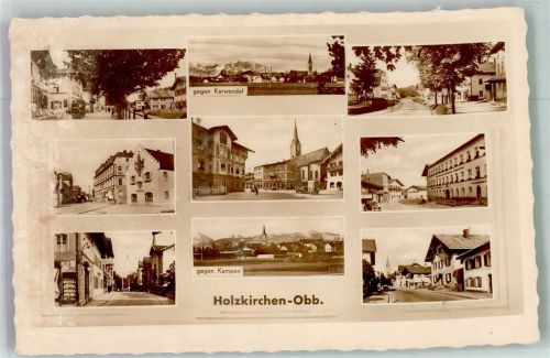 83607 W8150 Holzkirchen , Oberbay - Rathaus Oldtimer Gegen Karwendel u. Kampen