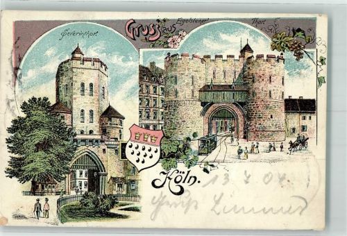Köln Altstadt-Süd 101 1904 Severintor Eigelsteiner Tor
