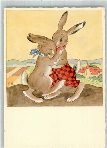 Ostern Hase vermenschlicht Verlag Josef Müller Nr. 5708