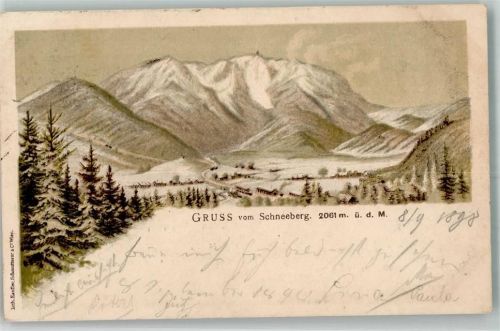 Hochschneeberg 1898 Schneeberg