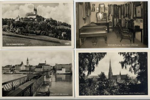 um 1920/30 Linz, 6 tolle AK, Ansichten, 1 AK kl. Beschädigungen, 5 AK Erh. I, Österreich,Alois Schwarz