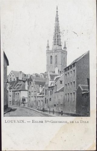 Leuven 1918 Louvain, Kirche Eglise Ste Gertrude de la Dyle AKU1