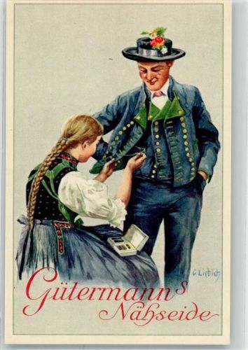 sign. C.Liebich Gütermanns Nähseide Tracht