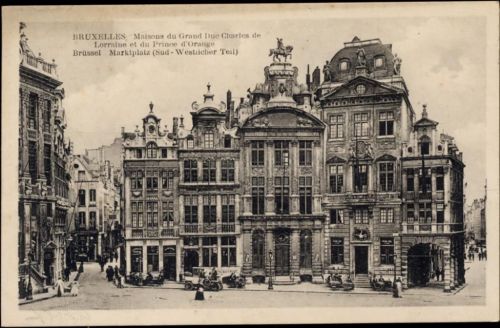 1917 Brüssel, Marktplatz (market place), Belgien AKU2