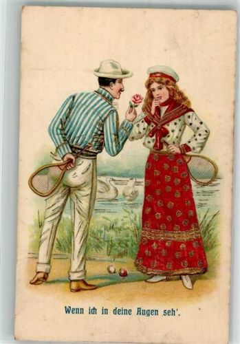 1907 Tennisspieler Schwäne A.S.B. Serie 122