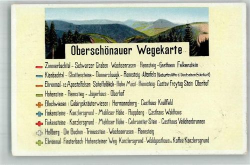 Oberschönau Oberschönauer Wegkarte