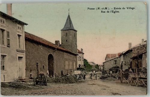 Piennes 1914 Rue de l´ Eglise
